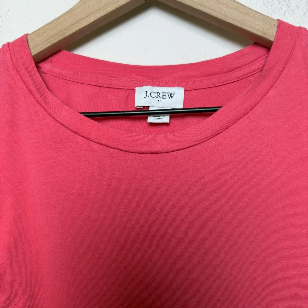 J. Crew Women Preppy 100% Cotton Top XL Pink Eyelet Flutter Ruffle Spring‎ Boho